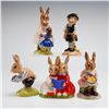 Image 1 : 5pc Royal Doulton Bunnykins Figurines Playtime Partners Helping Mother