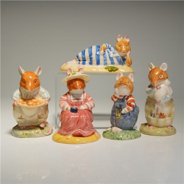 5pc Royal Doulton Brambly Hedge Figurines- DBH7, 24, 25, 26, & 51