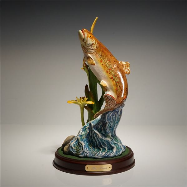 Royal Doulton Porcelain Sculpture with Base, The Trout DA172