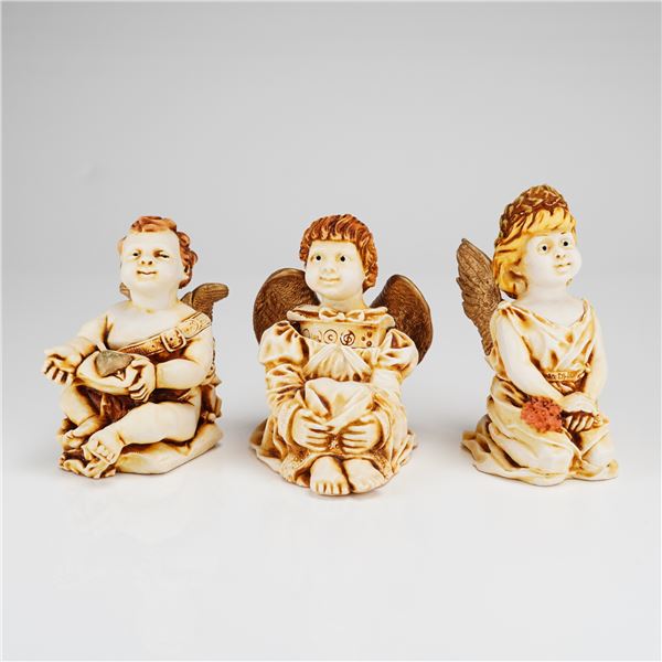 3pc Harmony Kingdom Boxes, Ingenue, Fleur De Lis and Gentil Homme