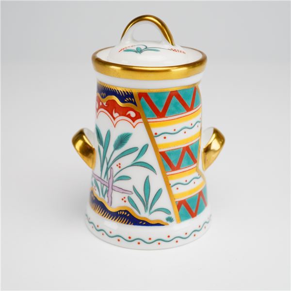 Royal Crown Derby Bone China Miniature Milk Churn, Tree of Life