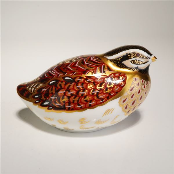 Royal Crown Derby Dappled Quail Paperweight