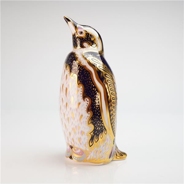 Royal Crown Derby Galapagos Penguin Paperweight with Box