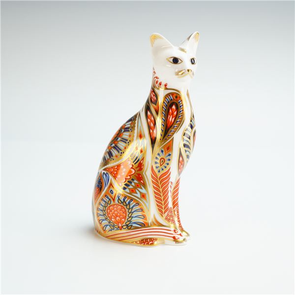 Royal Crown Derby Paperweight, Siamese Cat