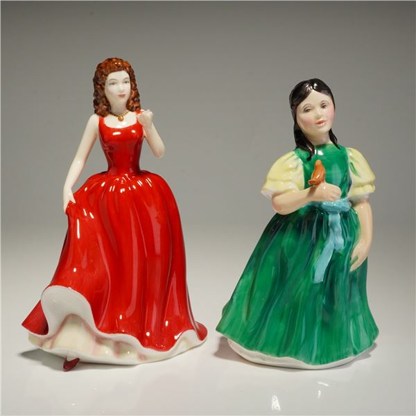 2pc  Royal Doulton Figurines, Emma HN4817 and Francine HN2422