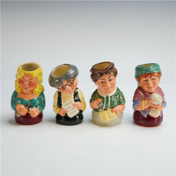 Group of 4 Royal Doulton Doultonville Collection Character Toby Jugs