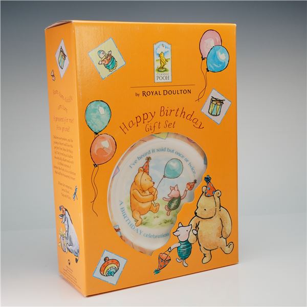 Royal Doulton Classic Pooh Happy Birthday Three-Piece Gift Set