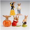 Image 2 : Collection of Five Royal Doulton Bunnykins Figurines Tom Halloween Heart