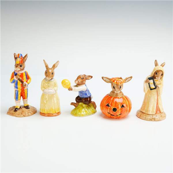 Set of Five Royal Doulton Bunnykins Figurines - DB 137,132, 234, 74, & 229