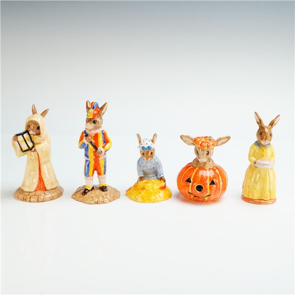 5pc Royal Doulton Bunnykins Figurines - DB 234, 132, 229, 137, and 177