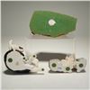 Image 4 : 3pc Barkers and Country Artists Resin Cat and Dog Figurines