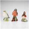 Image 1 : A Trio of Beswick Bird Figurines including Goldcrest, Chaffinch, and Wren
