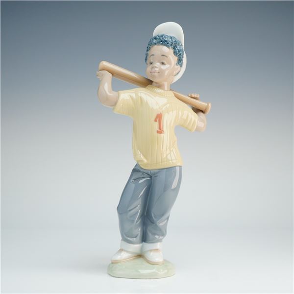 Lladro Porcelain Figurine, Next At Bat Porcelain 1005828