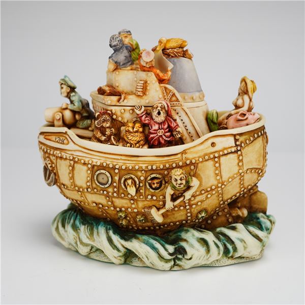 Harmony Kingdom Y2HK Treasure Jest Ship Box Figurine