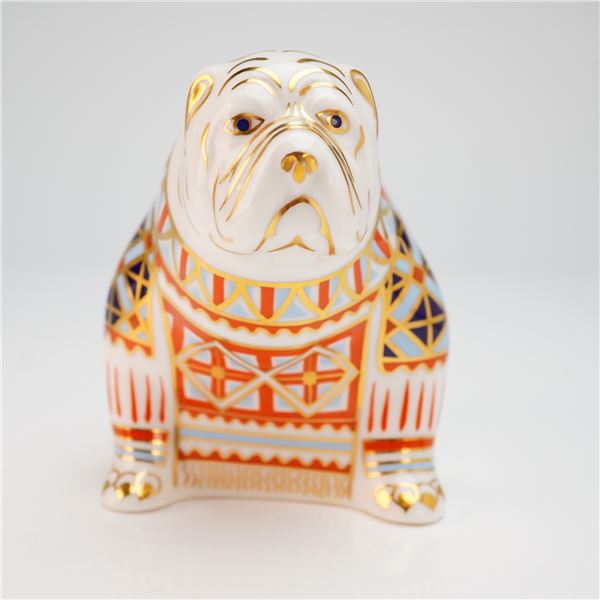 Royal Crown Derby Bulldog Paperweight with Box