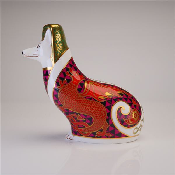Royal Crown Derby National Dogs Corgi Paperweight