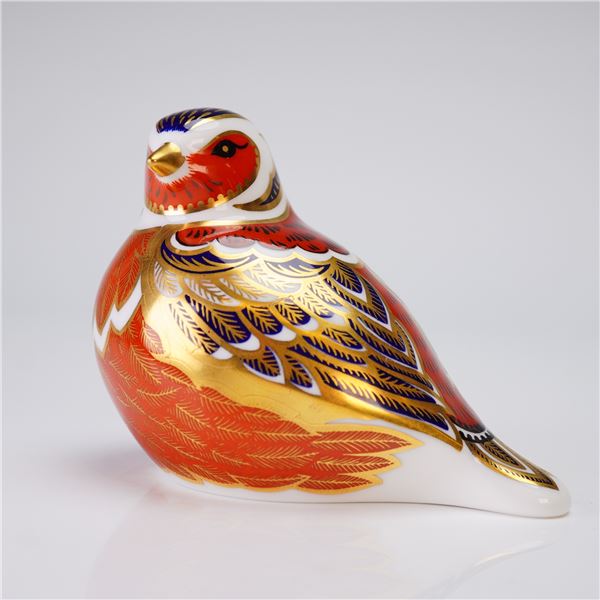 Royal Crown Derby Paperweight, Imari Bird
