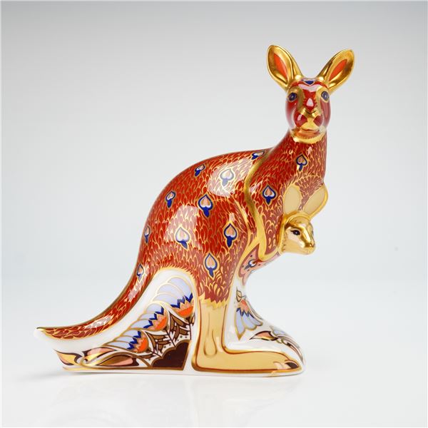 Royal Crown Derby Paperweight, Kangaroo
