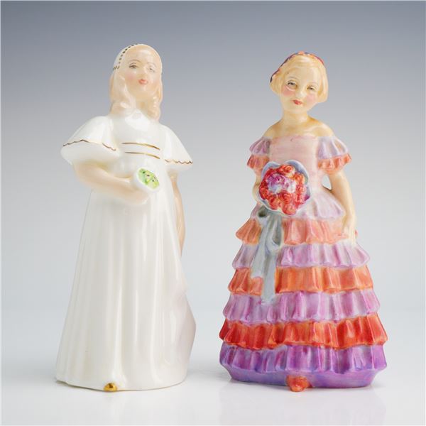 2pc Royal Doulton Bridesmaid Figurines HN1433 and HN2874