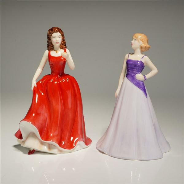 2pc Royal Doulton Figurines, Emma HN4817 and Free Spirit HN4609