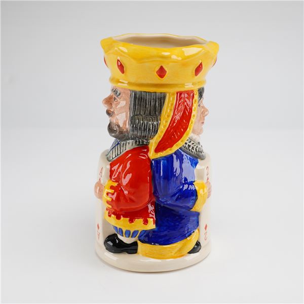 Royal Doulton Double Sided King and Queen of Diamonds Toby Jug D6969