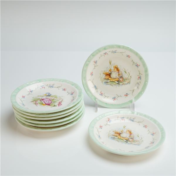 8pc Royal Albert Beatrix Potter Character Plates