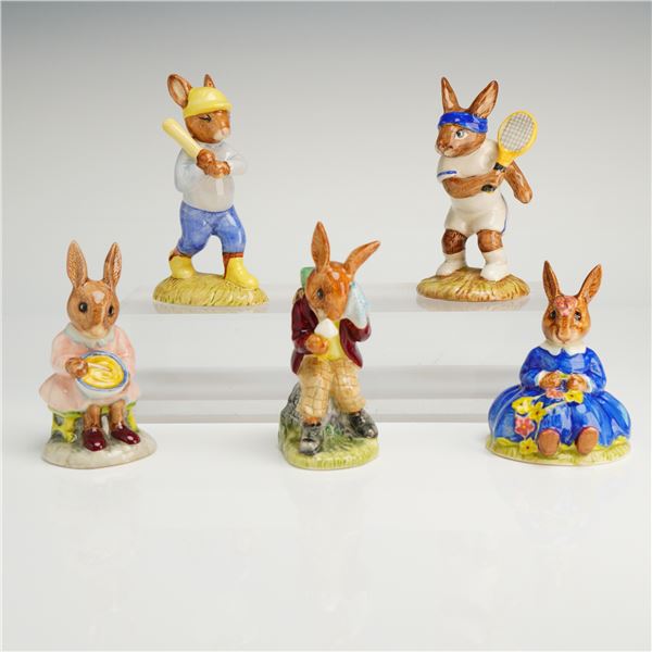 A Collection of Five Royal Doulton Bunnykins Figurines