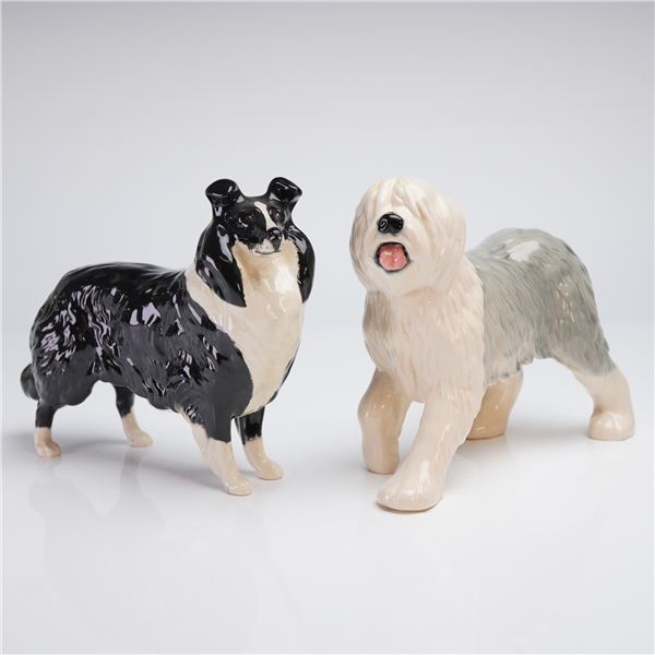 Two Beswick England Dog Figurines