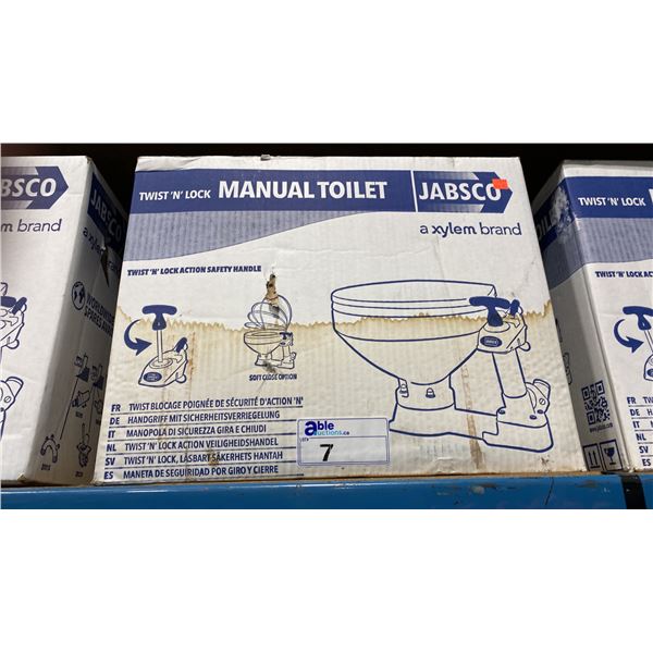 JABSCO 29090-5000 TWIST N' LOCK MARINE MANUAL TOILET *IN BOX*
