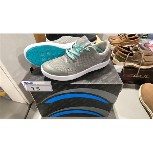 2 PAIRS OF GUL HYDRO GREY/MINT DS1004 AQUA GRIP SHOES SIZE MENS 6 & 12