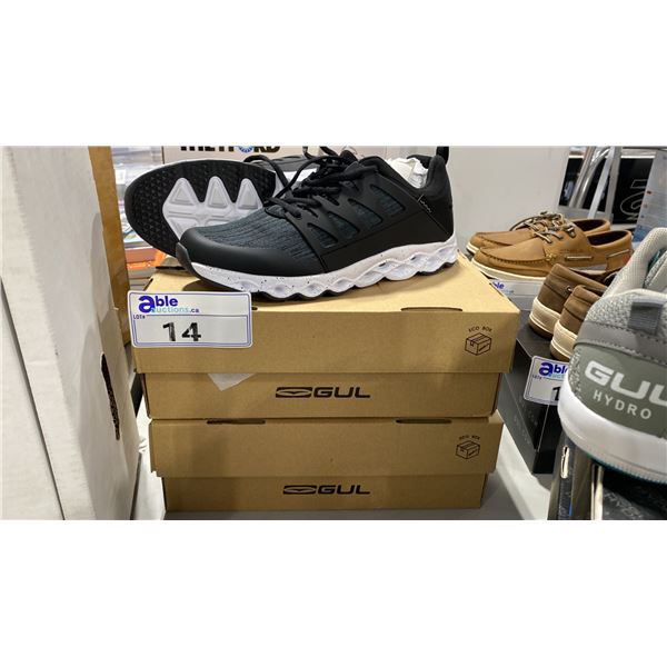 2 PAIRS OF GUL HYDRO BLACK DS1004 AQUA GRIP SHOES SIZE MENS 9 & 11