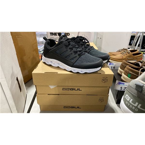 2 PAIRS OF GUL HYDRO BLACK DS1004 AQUA GRIP SHOES SIZE MENS 8 & 10