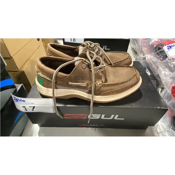 GUL DS1002 A3TATA-6 FALMOUTH TAN LEATHER DECK SHOES SIZE MENS 6
