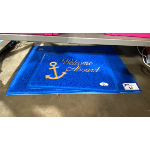 5 ROYAL BLUE WITH GOLD LETTERING ASSORTED MARINE DOOR MATS