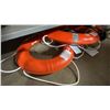 Image 1 : 2 DOCK EDGE ORANGE LIFE BUOYS, 762MM & 610MM
