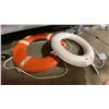 Image 3 : WHITE DOCK EDGE 610MM LIFE BUOY, ORANGE LIFE BUOY & ORANGE VINTAGE LIFT JACKET