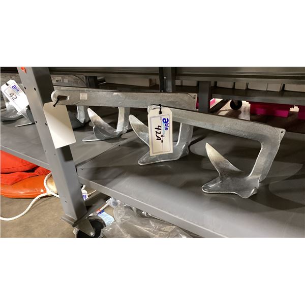 VICTORY 7.5KG GALVANIZED STEEL BRUCE STYLE BOAT ANCHOR & VICTORY 3.5KG BOAT ANCHOR