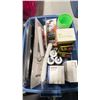 Image 10 : BLUE BIN OF ASSORTED COMMERCIAL MARINE RETAIL PRODUCTS, CHEMICALS, FLASHLIGHTS, & CURRENT GUIDES