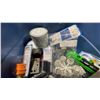 Image 4 : BLUE BIN OF ASSORTED COMMERCIAL MARINE RETAIL PRODUCTS, CHEMICALS, FLASHLIGHTS, & CURRENT GUIDES