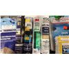 Image 2 : BLUE BIN OF ASSORTED COMMERCIAL MARINE RETAIL PRODUCTS, CHEMICALS, FLASHLIGHTS, & CURRENT GUIDES