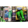 Image 4 : BLUE BIN OF ASSORTED COMMERCIAL MARINE RETAIL PRODUCTS, CHEMICALS, FLASHLIGHTS, & CURRENT GUIDES