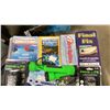Image 2 : BLUE BIN OF ASSORTED COMMERCIAL MARINE RETAIL PRODUCTS, CHEMICALS, FLASHLIGHTS, & CURRENT GUIDES