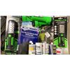 Image 3 : BLUE BIN OF ASSORTED COMMERCIAL MARINE RETAIL PRODUCTS, CHEMICALS, FLASHLIGHTS, & CURRENT GUIDES