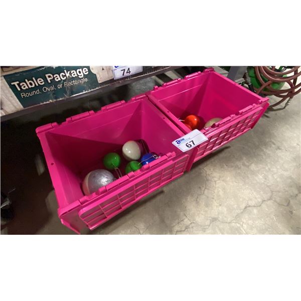 2 BINS OF ASSORTED SIZED MARINE SALT WATER TRAP WEIGHTS *BINS NOT INCLUDED*