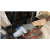 Image 5 : TOOLBOX WITH ASSORTED MARINE HAND TOOLS, WHITE PLASTIC STOOL, GENERAL WATER COMMERCIAL