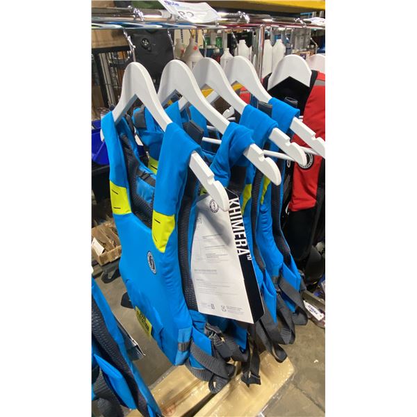 4 MUSTANG SURVIVAL KHIMERA PFD INFLATABLE LIFE JACKET, BLUE/BLACK, UNIVERSAL ADULT