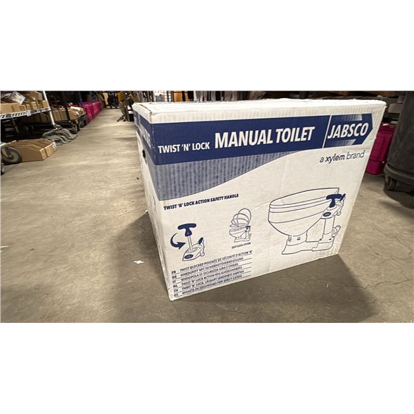 JABSCO 29090-5000 TWIST N' LOCK MARINE MANUAL TOILET *IN BOX*