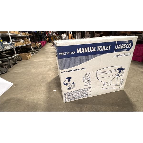 JABSCO 29090-5000 TWIST N' LOCK MARINE MANUAL TOILET *IN BOX*