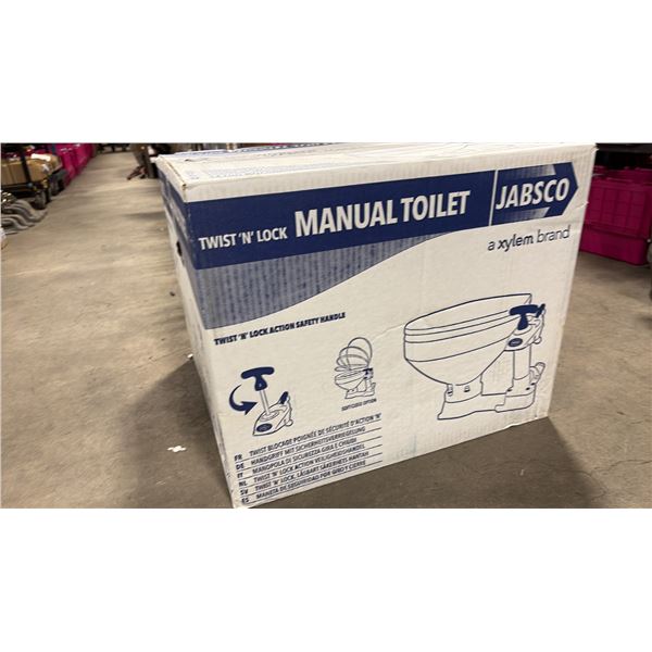 JABSCO 29090-5000 TWIST N' LOCK MARINE MANUAL TOILET *IN BOX*
