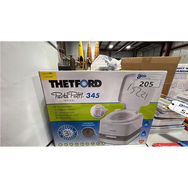 THETFORD 345 PORTA POTTI PORTABLE TOILET WITH MANUAL TWIST SERVICE KIT *IN BOX*